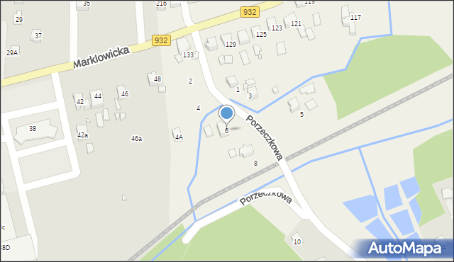 Marklowice, Porzeczkowa, 6, mapa Marklowice