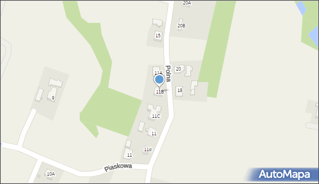 Marklowice Górne, Polna, 11B, mapa Marklowice Górne