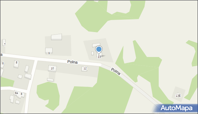 Maszków, Polna, 13, mapa Maszków