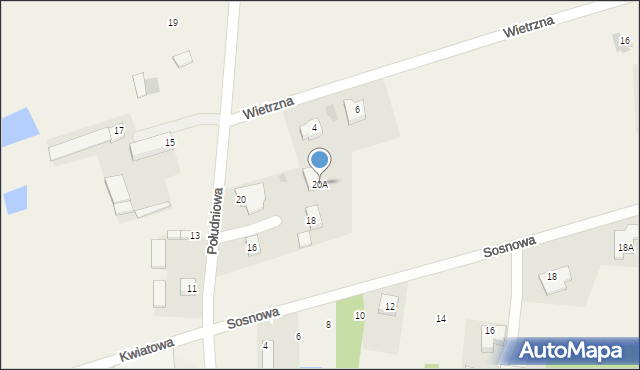 Michałów, Południowa, 20A, mapa Michałów