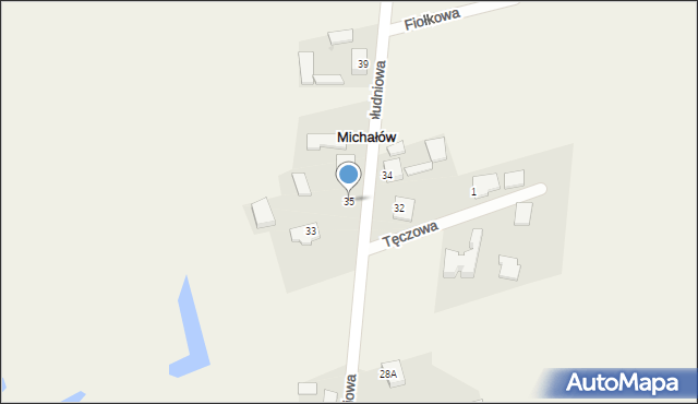 Michałów, Południowa, 35, mapa Michałów