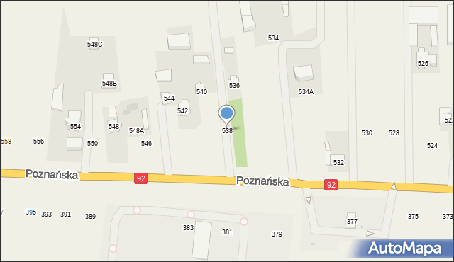Michałówek, Poznańska, 538, mapa Michałówek