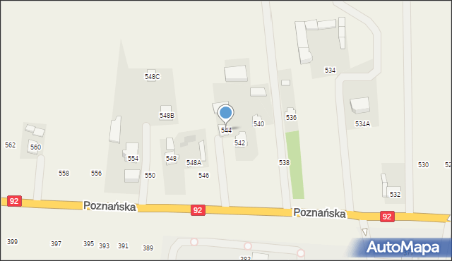 Michałówek, Poznańska, 544, mapa Michałówek