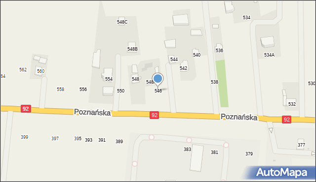 Michałówek, Poznańska, 546, mapa Michałówek