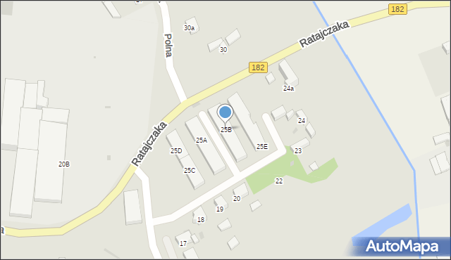 Międzychód, Polna, 25B, mapa Międzychód