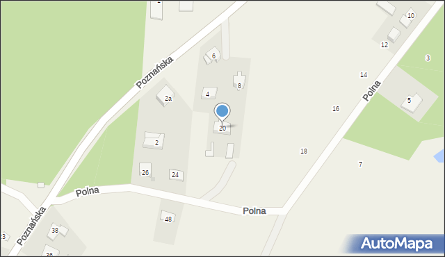 Mielno, Polna, 22, mapa Mielno