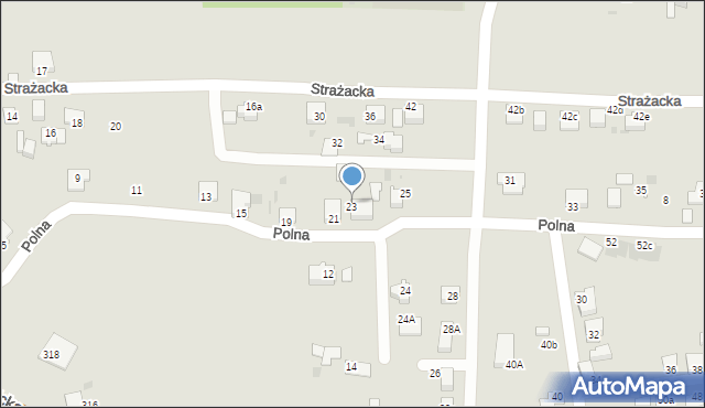 Mikołów, Polna, 23, mapa Mikołów