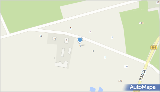 Milejczyce, Polna, 5, mapa Milejczyce