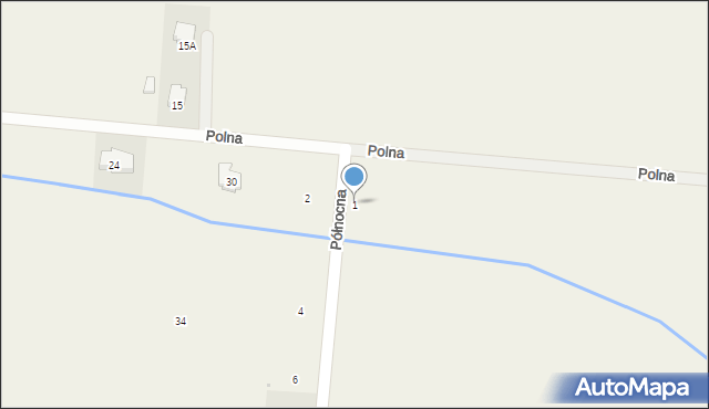 Milejowice, Północna, 1, mapa Milejowice