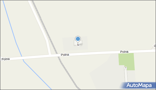 Miłoszyce, Polna, 34, mapa Miłoszyce