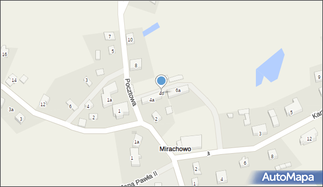 Mirachowo, Pocztowa, 4d, mapa Mirachowo