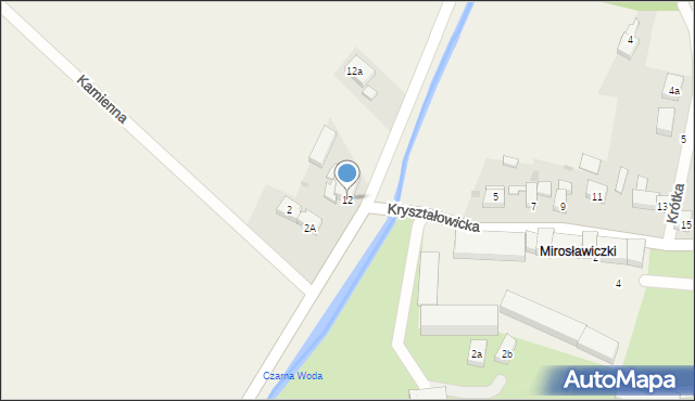 Mirosławice, Południowa, 12, mapa Mirosławice