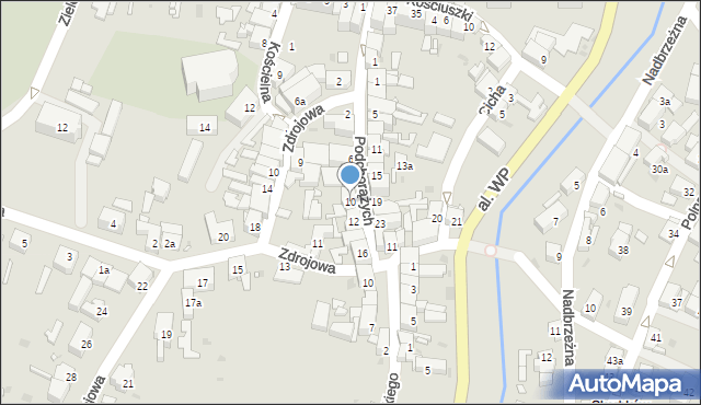 Mirsk, Podchorążych, 10, mapa Mirsk