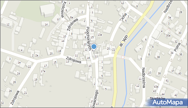 Mirsk, Podchorążych, 25, mapa Mirsk