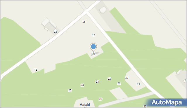 Mistów, Północna, 18, mapa Mistów