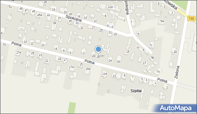 Modliszewice, Polna, 2C, mapa Modliszewice