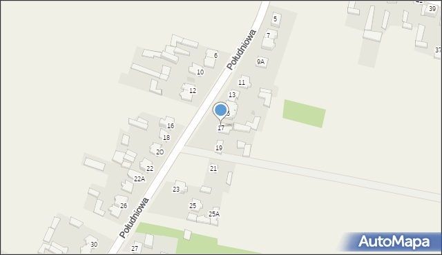 Modliszewice, Południowa, 17, mapa Modliszewice