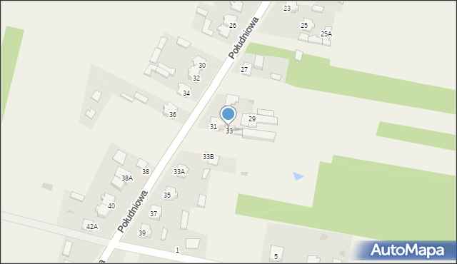 Modliszewice, Południowa, 33, mapa Modliszewice