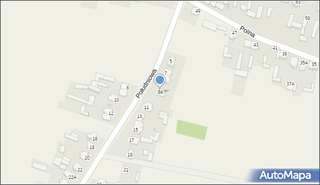 Modliszewice, Południowa, 9A, mapa Modliszewice