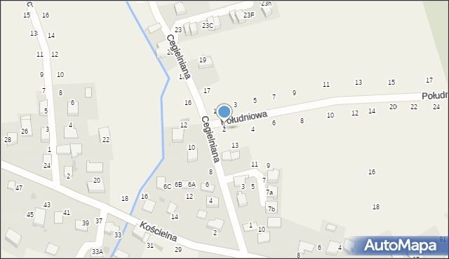 Modlnica, Południowa, 2, mapa Modlnica