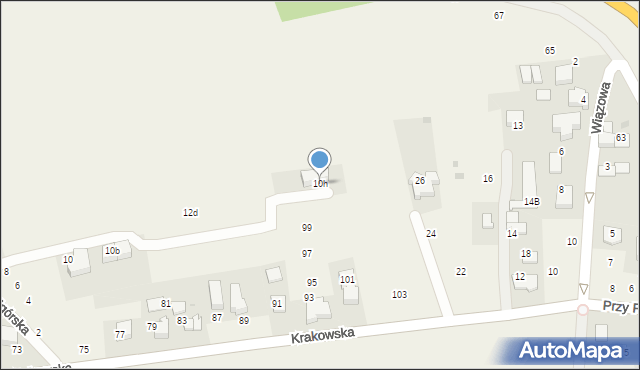 Modlniczka, Podgórska, 10h, mapa Modlniczka