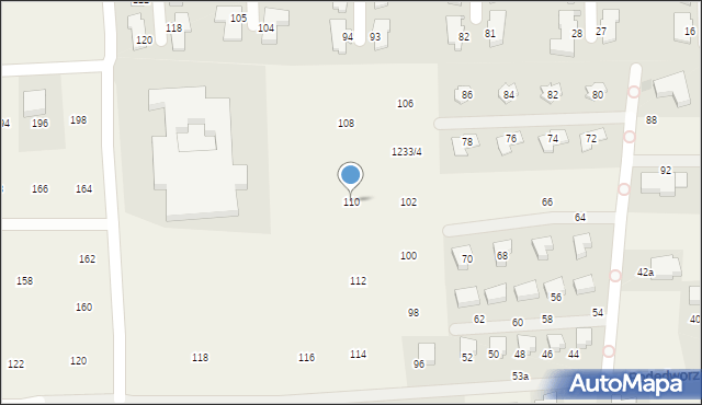 Mogilany, Podedworze, 110, mapa Mogilany