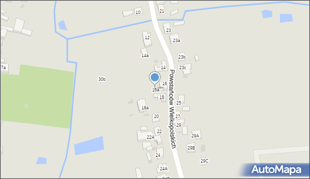 Mogilno, Powstańców Wielkopolskich, 16a, mapa Mogilno
