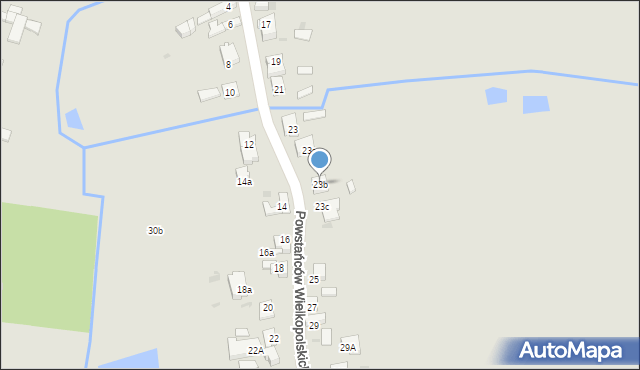 Mogilno, Powstańców Wielkopolskich, 23b, mapa Mogilno