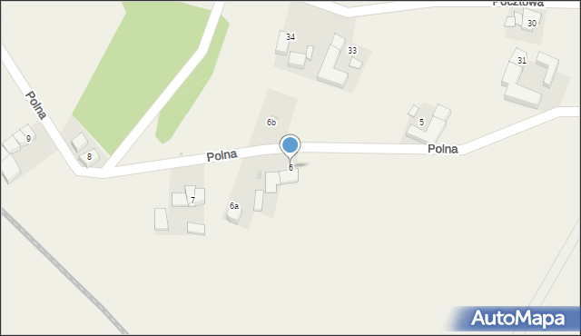 Mościsko, Polna, 6, mapa Mościsko