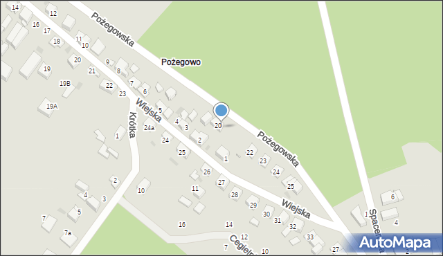 Mosina, Pożegowska, 21, mapa Mosina