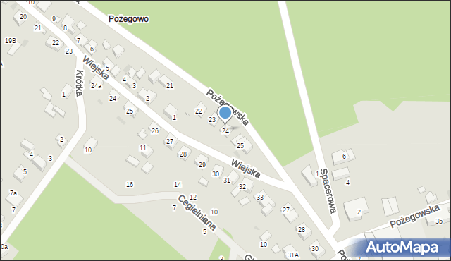 Mosina, Pożegowska, 24, mapa Mosina