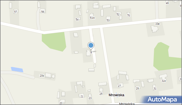 Mrowiska, Podhalańska, 4, mapa Mrowiska