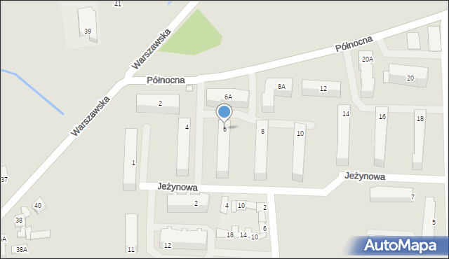 Mszczonów, Północna, 6, mapa Mszczonów