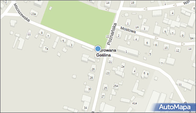 Murowana Goślina, Poznańska, 24, mapa Murowana Goślina