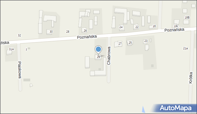 Murzynowo Leśne, Poznańska, 29, mapa Murzynowo Leśne