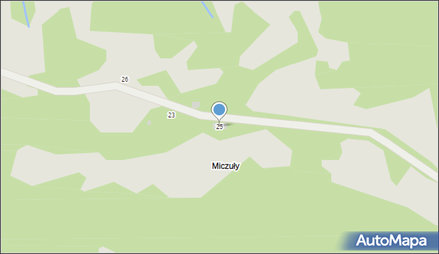 Muszyna, Podgórna, 25, mapa Muszyna