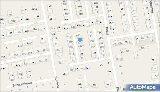 Mysiadło, Polna, 13D, mapa Mysiadło