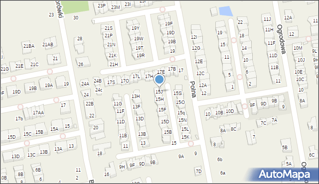 Mysiadło, Polna, 15J, mapa Mysiadło