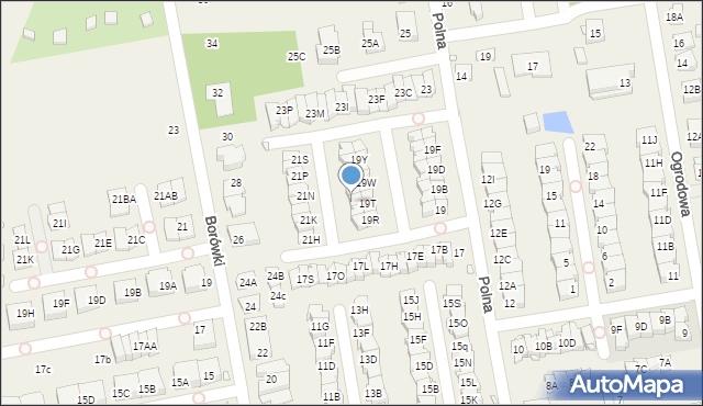 Mysiadło, Polna, 21E, mapa Mysiadło