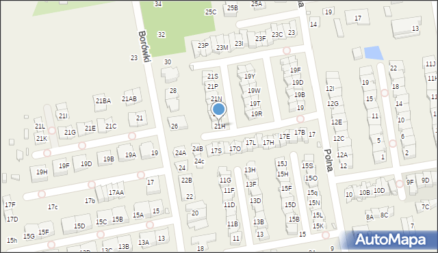 Mysiadło, Polna, 21H, mapa Mysiadło