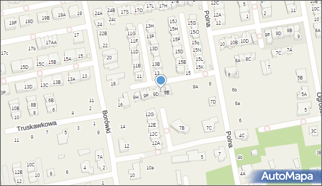 Mysiadło, Polna, 9C, mapa Mysiadło