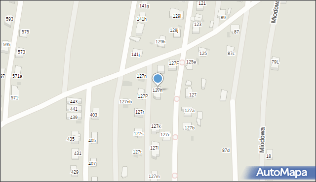 Mysłowice, Polskiego Czerwonego Krzyża, 127h, mapa Mysłowice