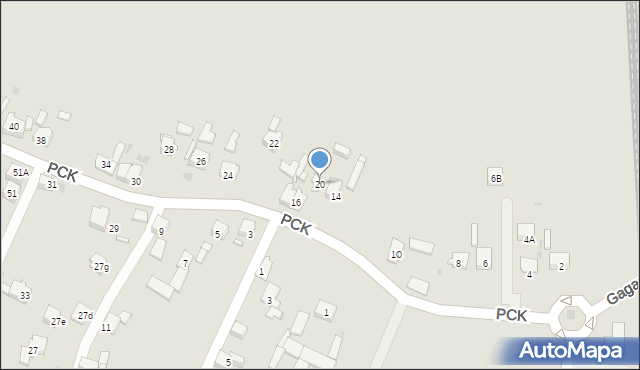 Mysłowice, Polskiego Czerwonego Krzyża, 20, mapa Mysłowice