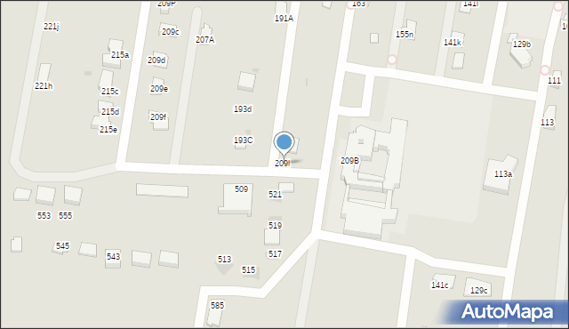 Mysłowice, Polskiego Czerwonego Krzyża, 209l, mapa Mysłowice