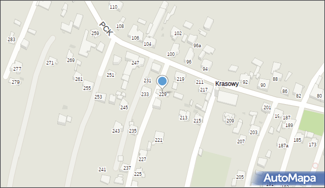 Mysłowice, Polskiego Czerwonego Krzyża, 229, mapa Mysłowice