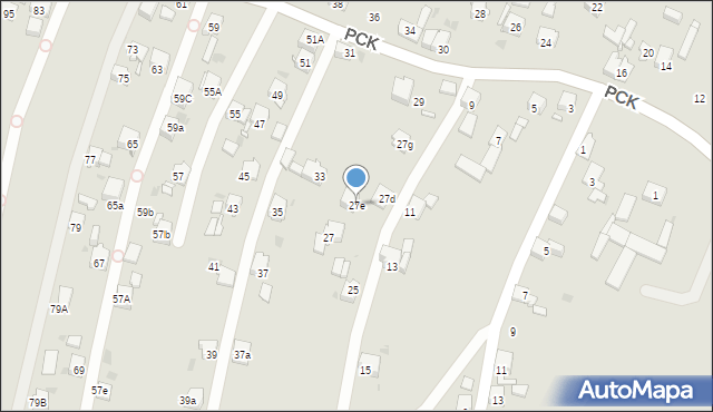 Mysłowice, Polskiego Czerwonego Krzyża, 27e, mapa Mysłowice