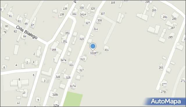 Mysłowice, Polskiego Czerwonego Krzyża, 311b, mapa Mysłowice