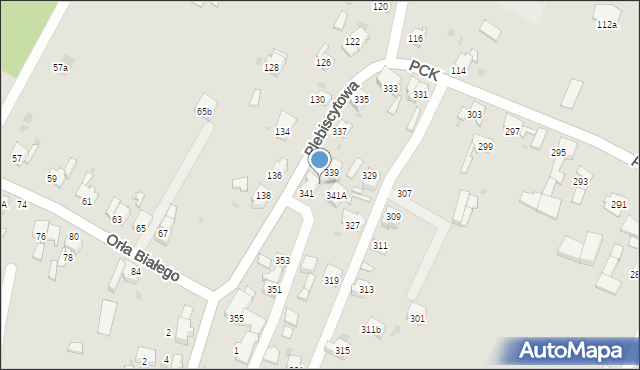 Mysłowice, Polskiego Czerwonego Krzyża, 345, mapa Mysłowice