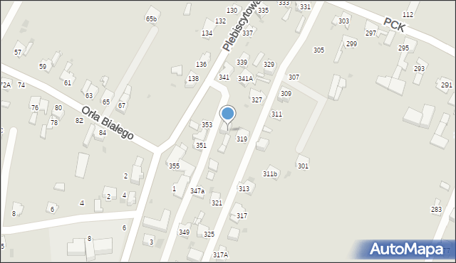 Mysłowice, Polskiego Czerwonego Krzyża, 347, mapa Mysłowice