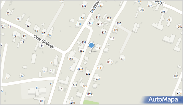 Mysłowice, Polskiego Czerwonego Krzyża, 347a, mapa Mysłowice